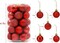 34-Piece Christmas Glitter Ball Ornaments (1.5") Xmas Tree Decorations